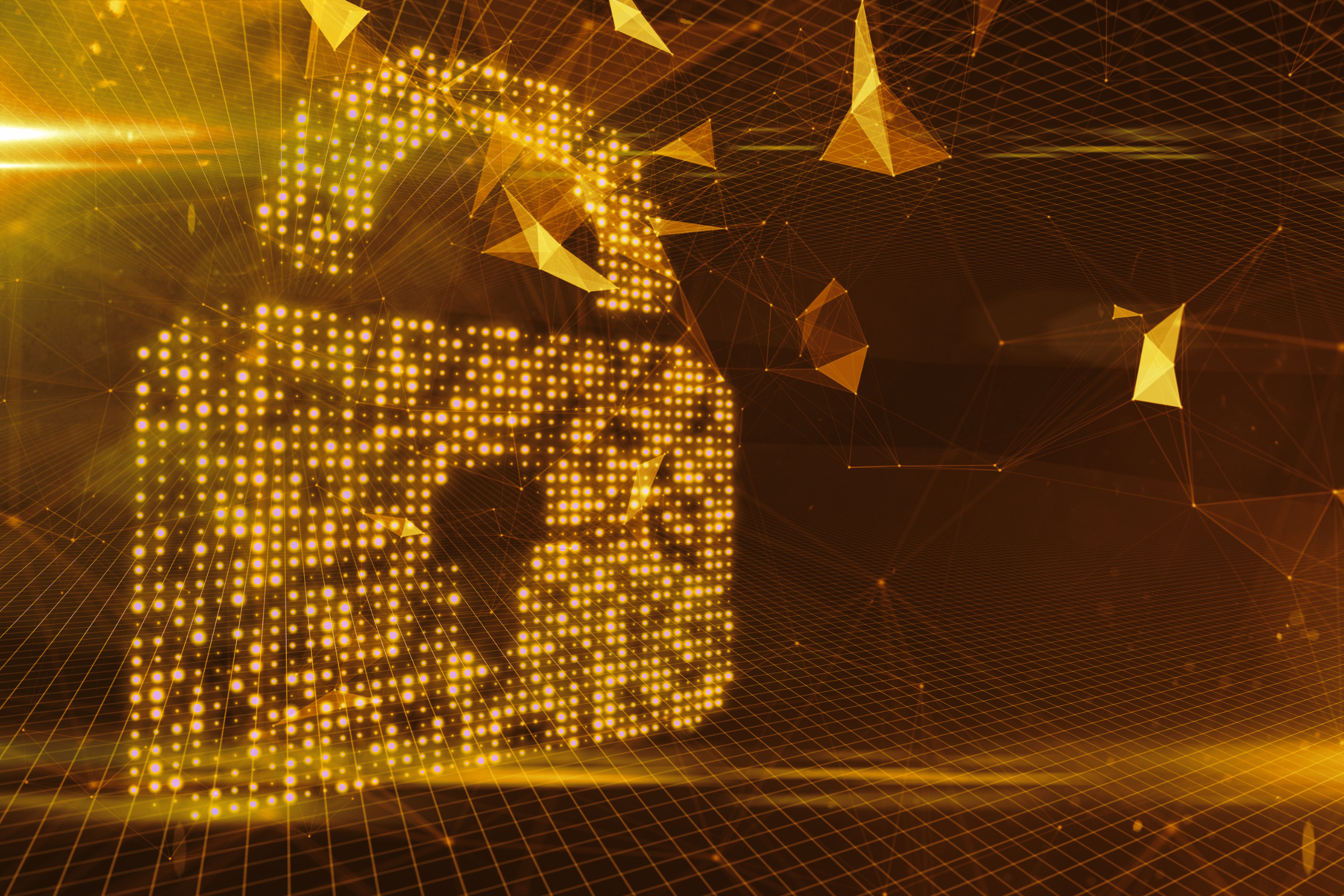 Gold security icon